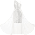 GRACE KARIN Girls Sequin One Shoulder Dress - Sparkly Special Occasion