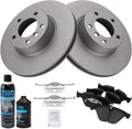 Front Ceramic Brake Pad & G-Coated Rotor Kit for 2007-2015 BMW