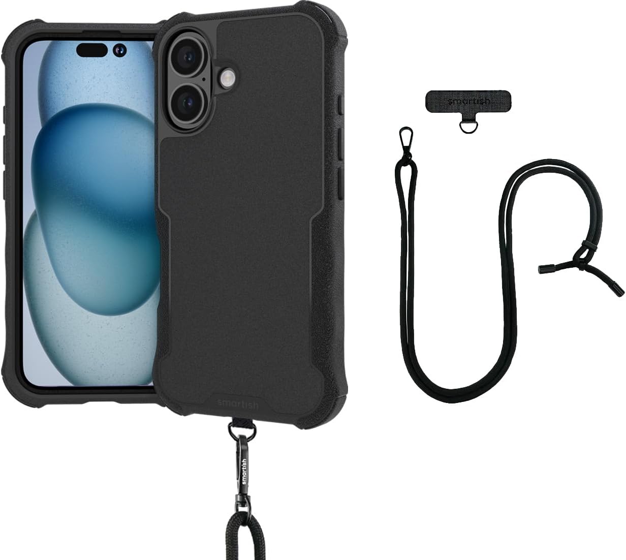 Smartish iPhone 16 MagSafe Case with Crossbody Lanyard Strap