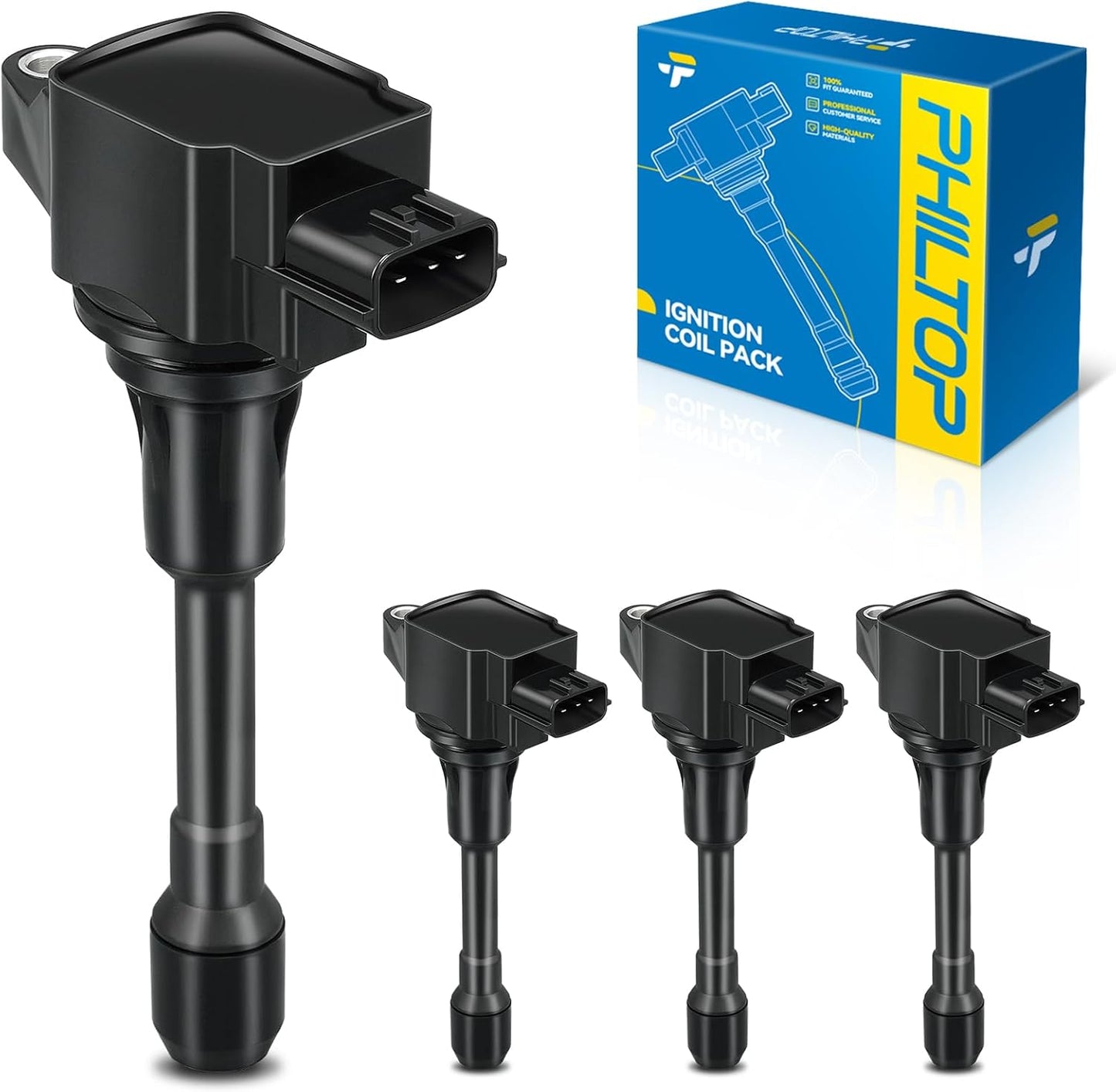 PHILTOP Ignition Coil Pack UF549 for Nissan and Infiniti Models