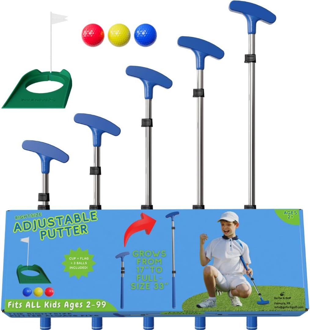 Kids Putter with Extendable Shaft for Junior Golfers Training