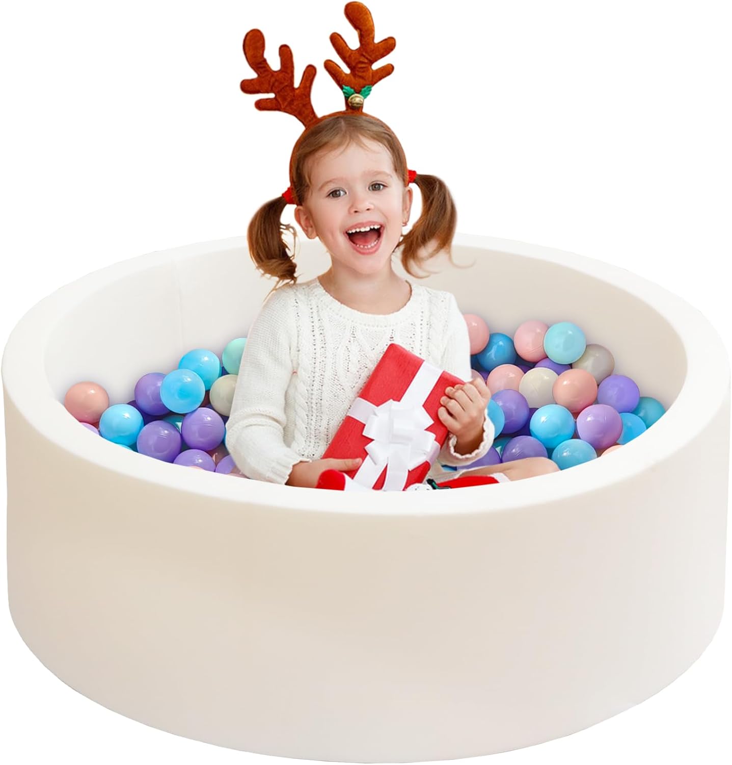 Baby Ball Pit for Toddlers - Soft Foam Playpen for Kids Fun