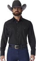 Wrangler Men's Western Snap Shirt for Everyday Comfort