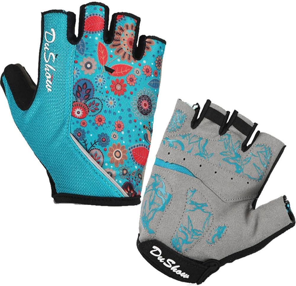 DuShow Women's Gel Padded Cycling Gloves