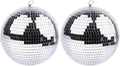 2 Pack 12ft Disco Mirror Ball with Hanging Ring - Party Lighting