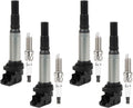 UF598 Ignition Coils Pack & 97968 Iridium Spark Plugs L4 1.6L