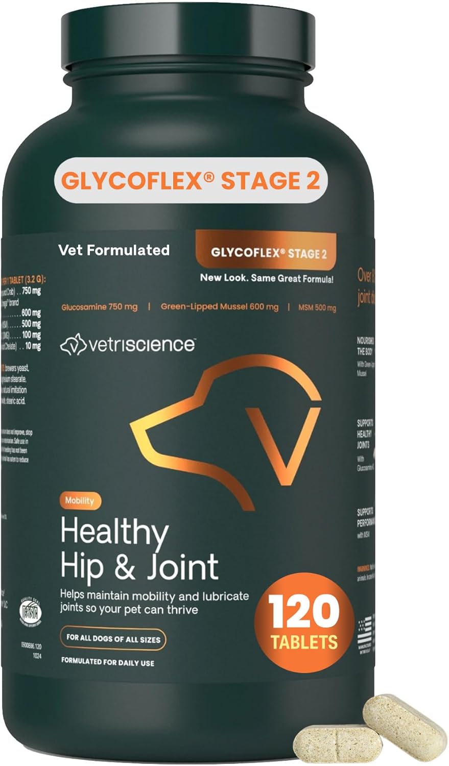 VetriScience Healthy Hip & Joint Chewable Tablets for Dogs