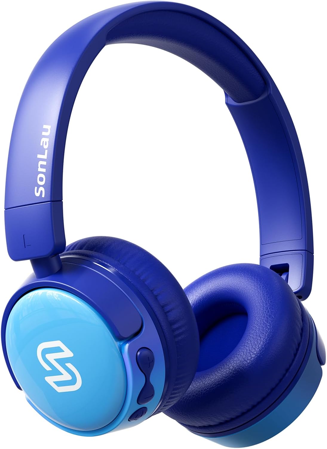 Sonlau S62 Kids Bluetooth Headphones: Safe Volume Limit & Fun Learning - Blue