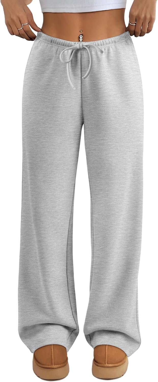 ATHMILE Womens Wide Leg Sweatpants for Trendy Fall Fashion