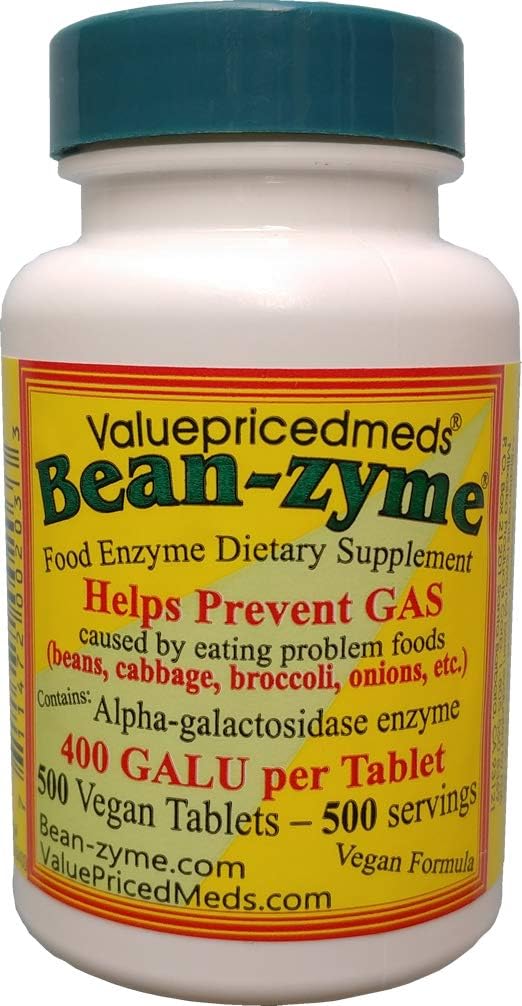 Bean-Zyme Gas Relief for Adults Extra Strength Dietary Supplement