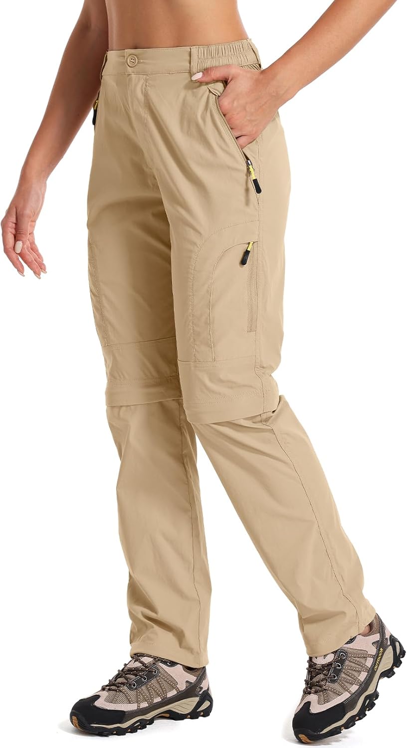 Women's Hiking Pants Convertible Quick Dry Lightweight Zip-Off