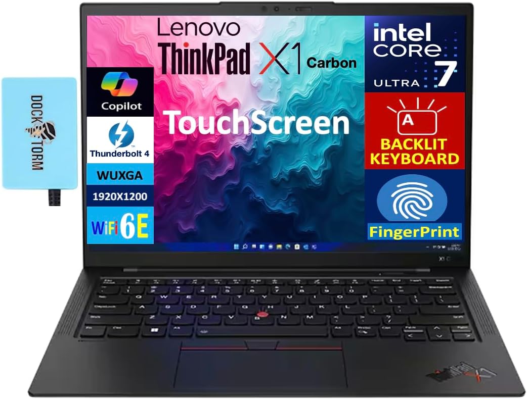 Lenovo ThinkPad X1 Carbon AI Business Laptop with Touchscreen