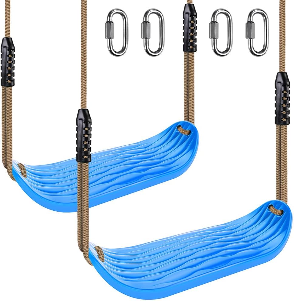SELEWARE Non-Slip Plastic Swing Seat for Kids & Adults