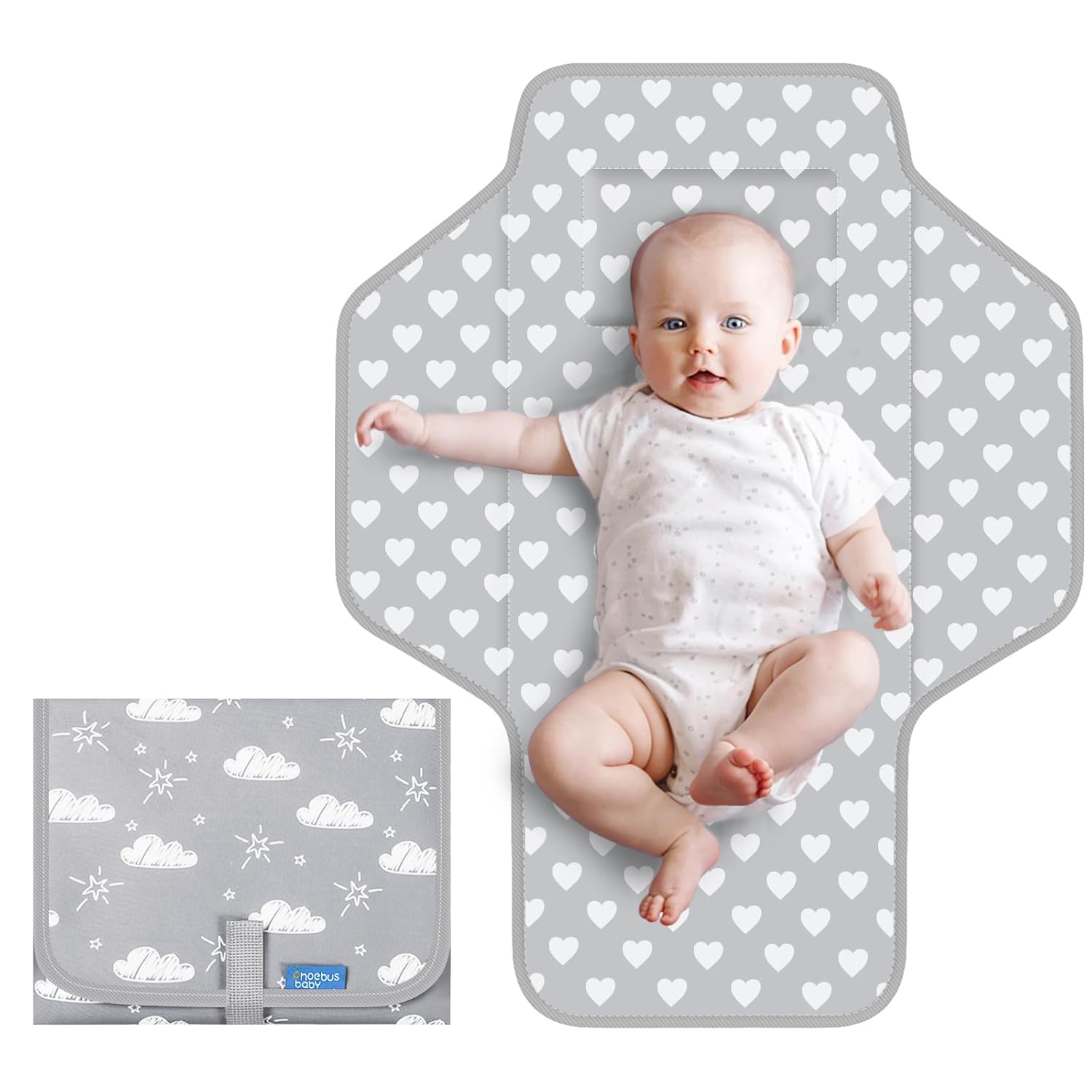 PHOEBUS BABY Changing Pad - Waterproof & Portable