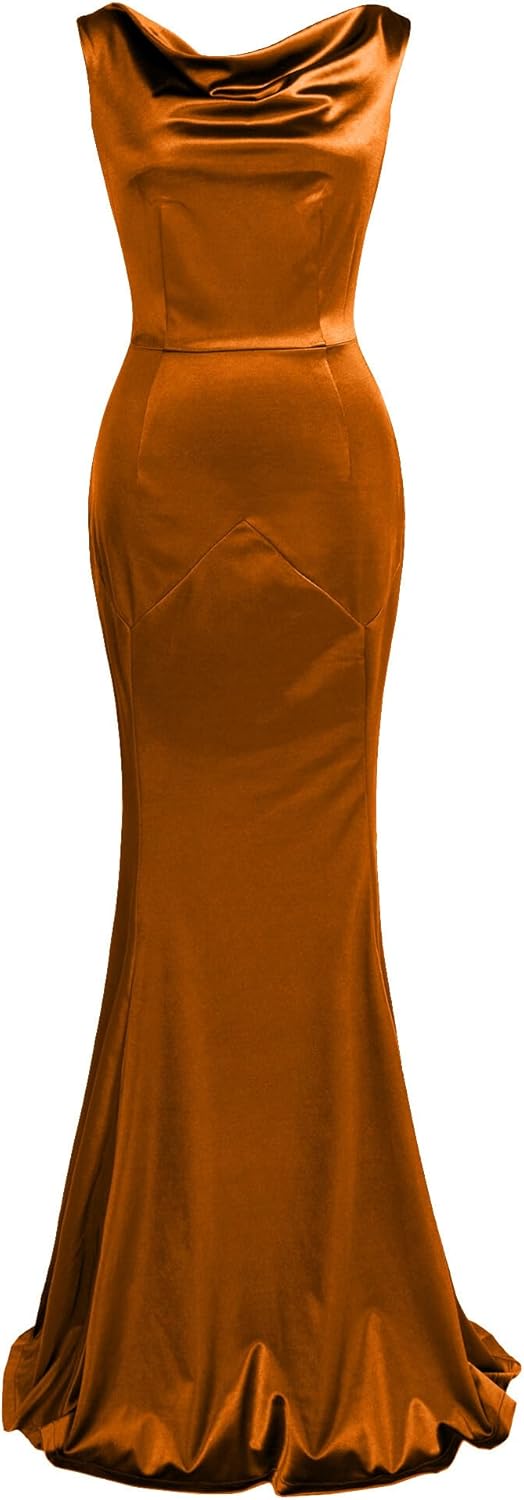 Elegant Mermaid Sleeveless Gown for Formal Evening Events