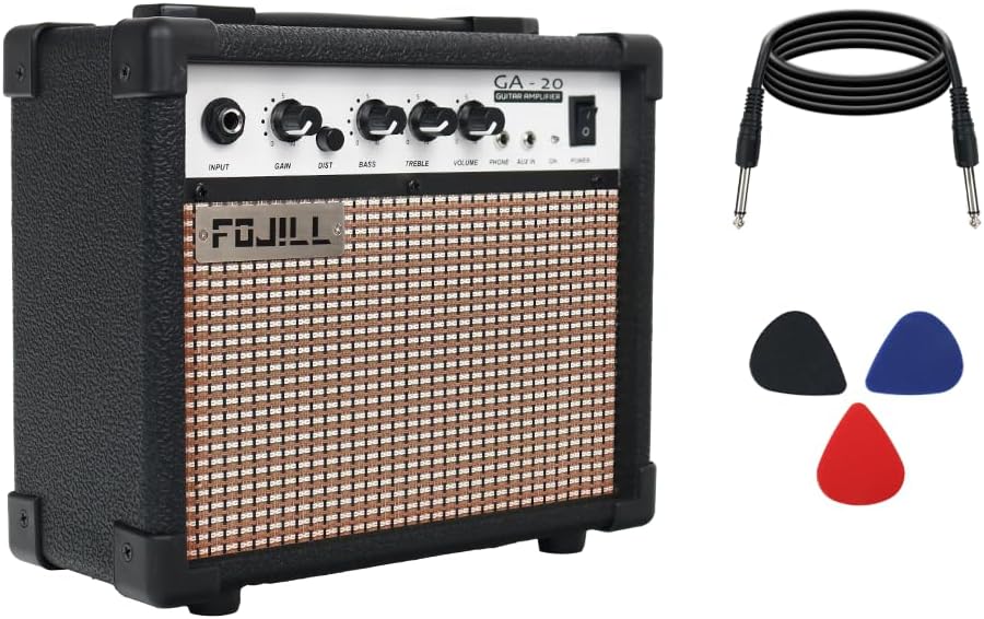 Fojill 20W Electric Guitar Amplifier for Portable Practice