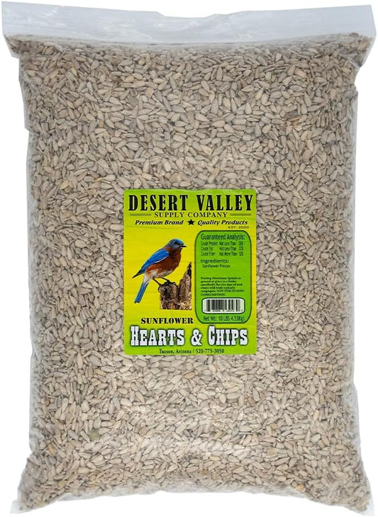 Desert Valley Sunflower Hearts and Chips Seed for Wild Birds