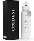 Coldest Insulated Water Bottle with Straw Lid - 40 oz Stainless Steel