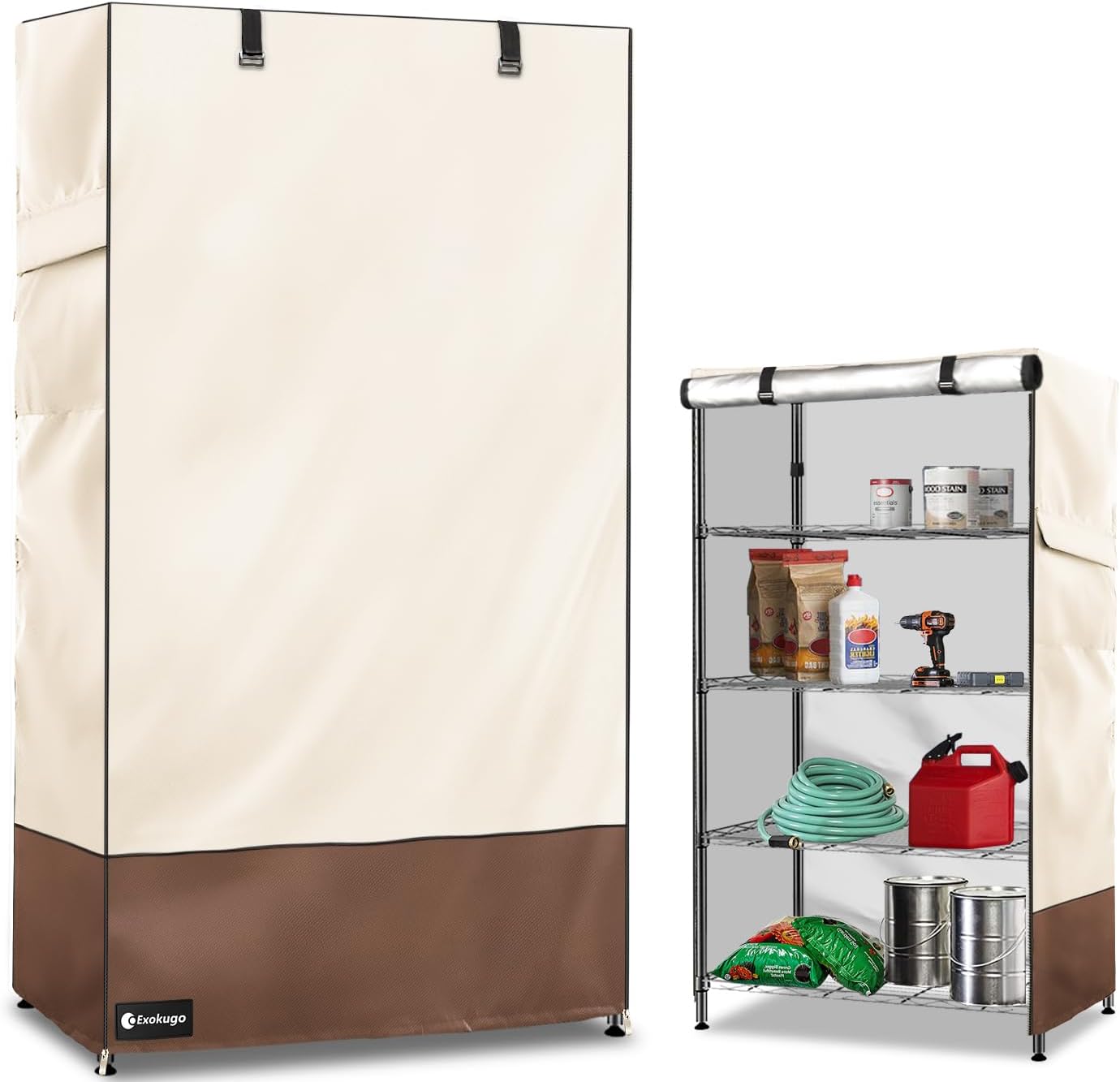 Heavy Duty Waterproof Wire Shelf Cover for Outdoor Storage