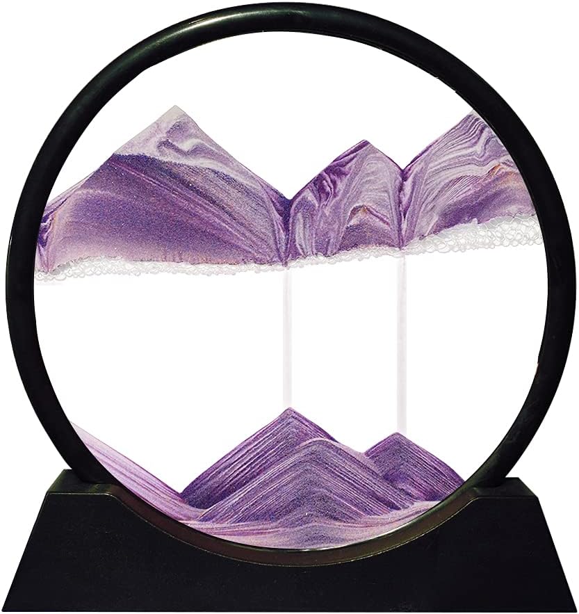 Aoderun Moving Sand Art Picture for Relaxing Home Office Decor