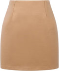 Wool Plaid Mini Skirt High Waisted Bodycon Pencil Skirt - Cozy Fit etc
