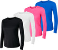 Hanes Womens Sport Cool Dri Performance T-shirt 4-Pack - Long Sleeve