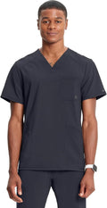 Cherokee Infinity V-Neck Men's Scrub Top with Rib Knit Back