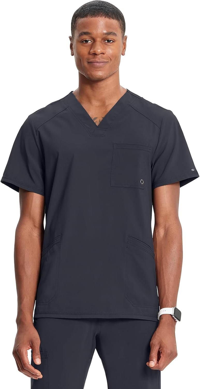 Cherokee Infinity V-Neck Men's Scrub Top for Comfort & Style