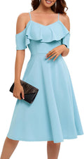 Bbonlinedress Womens Off The Shoulder Cocktail Dress - Elegant A-line