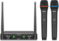 D Debra AU200 Pro UHF 2 Channel Wireless Microphone System - Clear