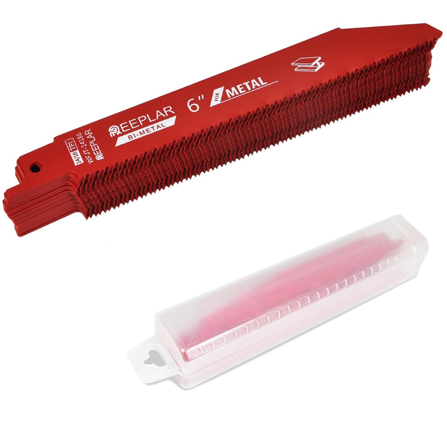 25 Pack 6 inch Bi-Metal Sawzall Blades for Metal Cutting