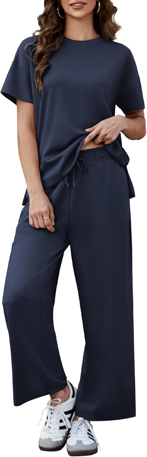 PINSPARK 2 Piece Lounge Set for Women - Soft Summer Outfit