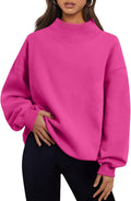 Trendy Queen Womens Oversized Sweatshirts Turtleneck - Cozy Fall Wear