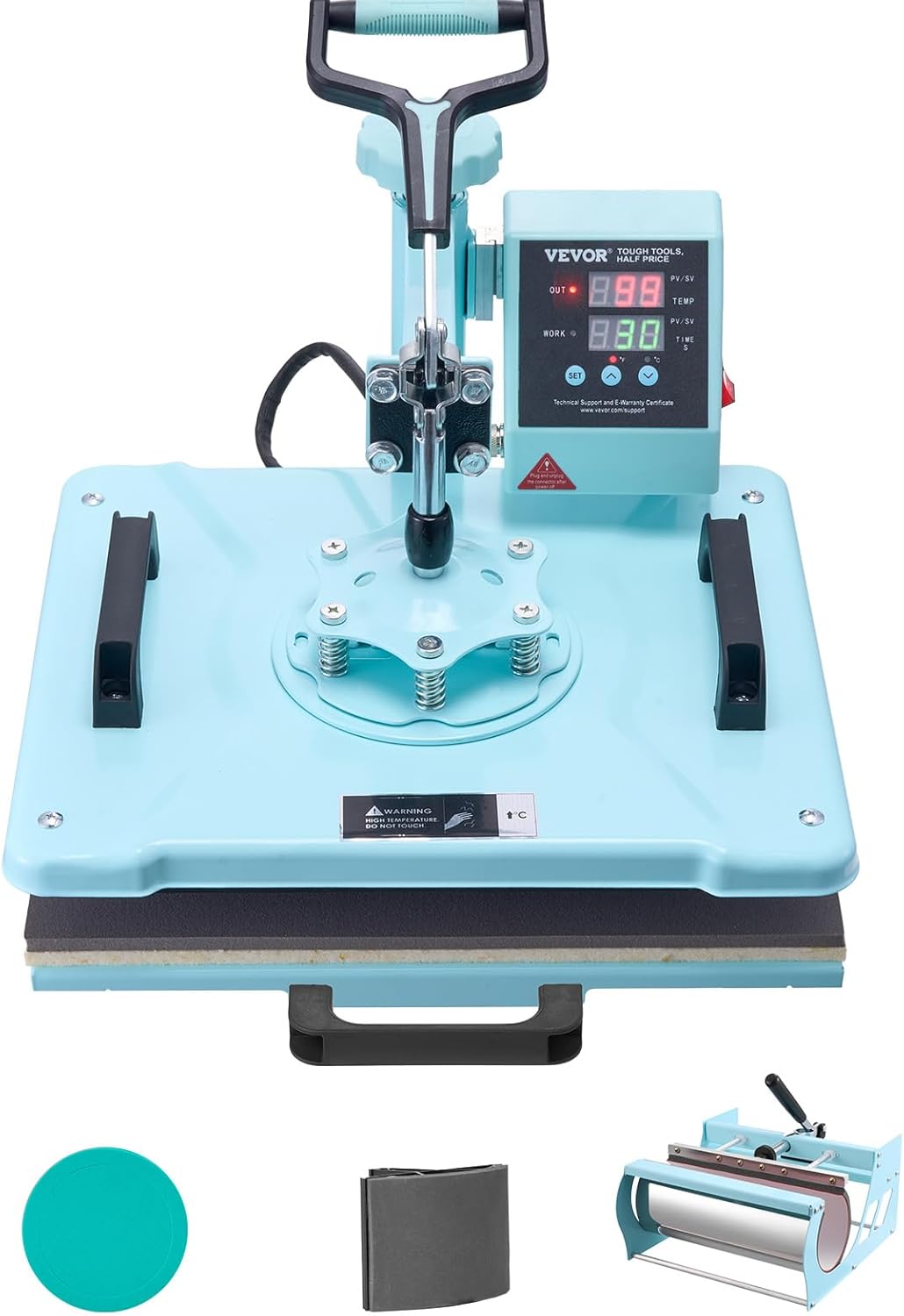 VEVOR Heat Press Machine 5 in 1 for T-Shirts Mugs and More