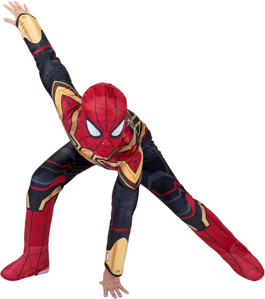 Marvel Boys Deluxe Iron Spider Man Costume for Kids Fun