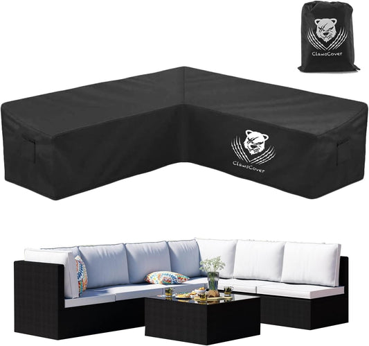ClawsCover Waterproof V-Shaped Outdoor Sectional Sofa Cover