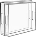 2 Pack Serving Tray with Handles Clear Acrylic Tray - Durable Clear