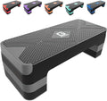 Aerobic Exercise Step Adjustable Stepper - 3 Heights for Home Cardio