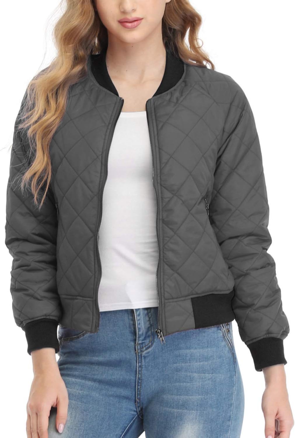 andy & natalie Women's Bomber Jacket for Stylish Winter Wear