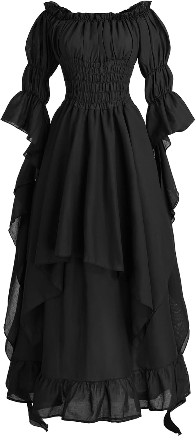 Victorian Dress Renaissance Costume for Women Gothic Witch Style