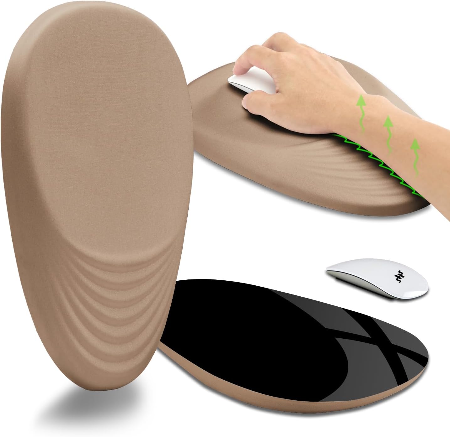 Memory Foam Wrist Support Mouse Pad by Hokafenle