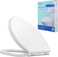 Hibbent Quiet Close Round Toilet Seat for Premium Bathroom Comfort