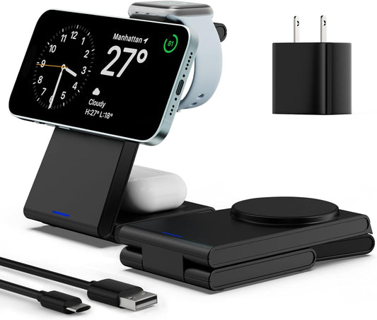 Hocookeper 3-in-1 Magnetic Wireless Charger