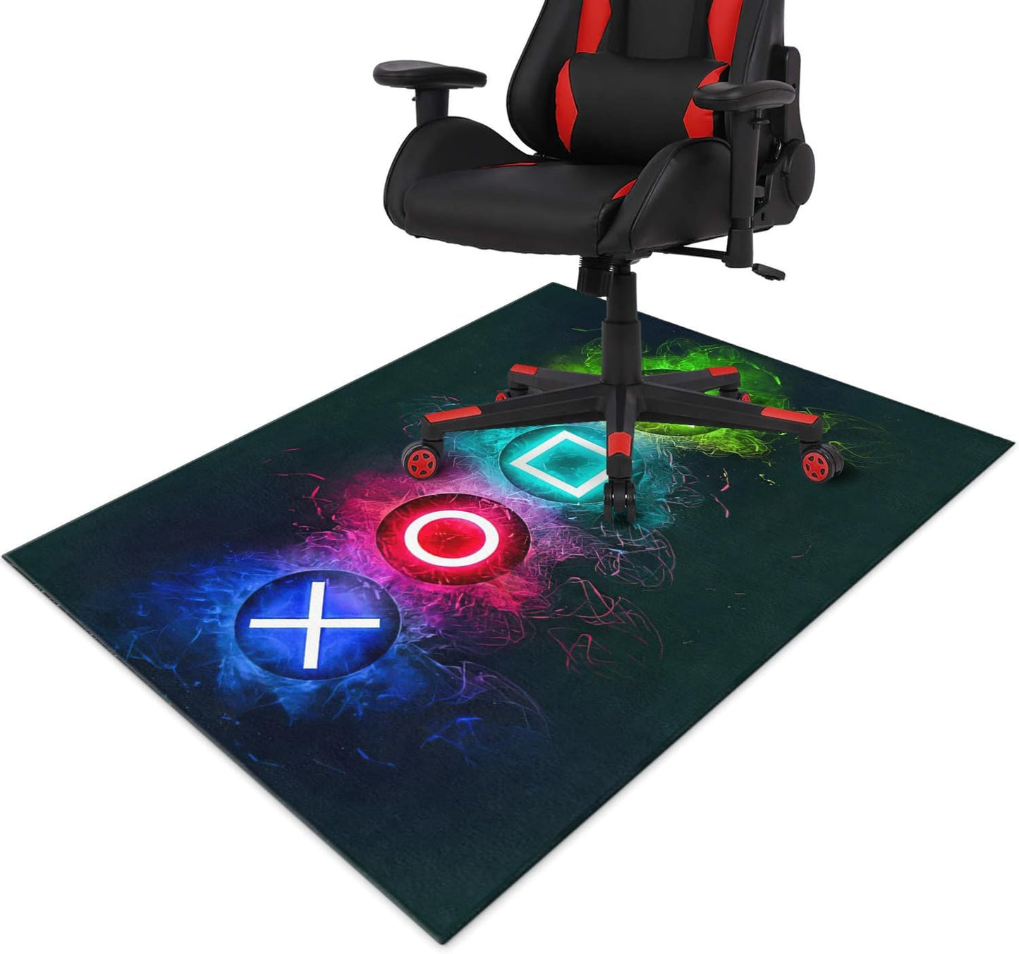 Non-Slip Gamer Rug: Protects Floors in Style!