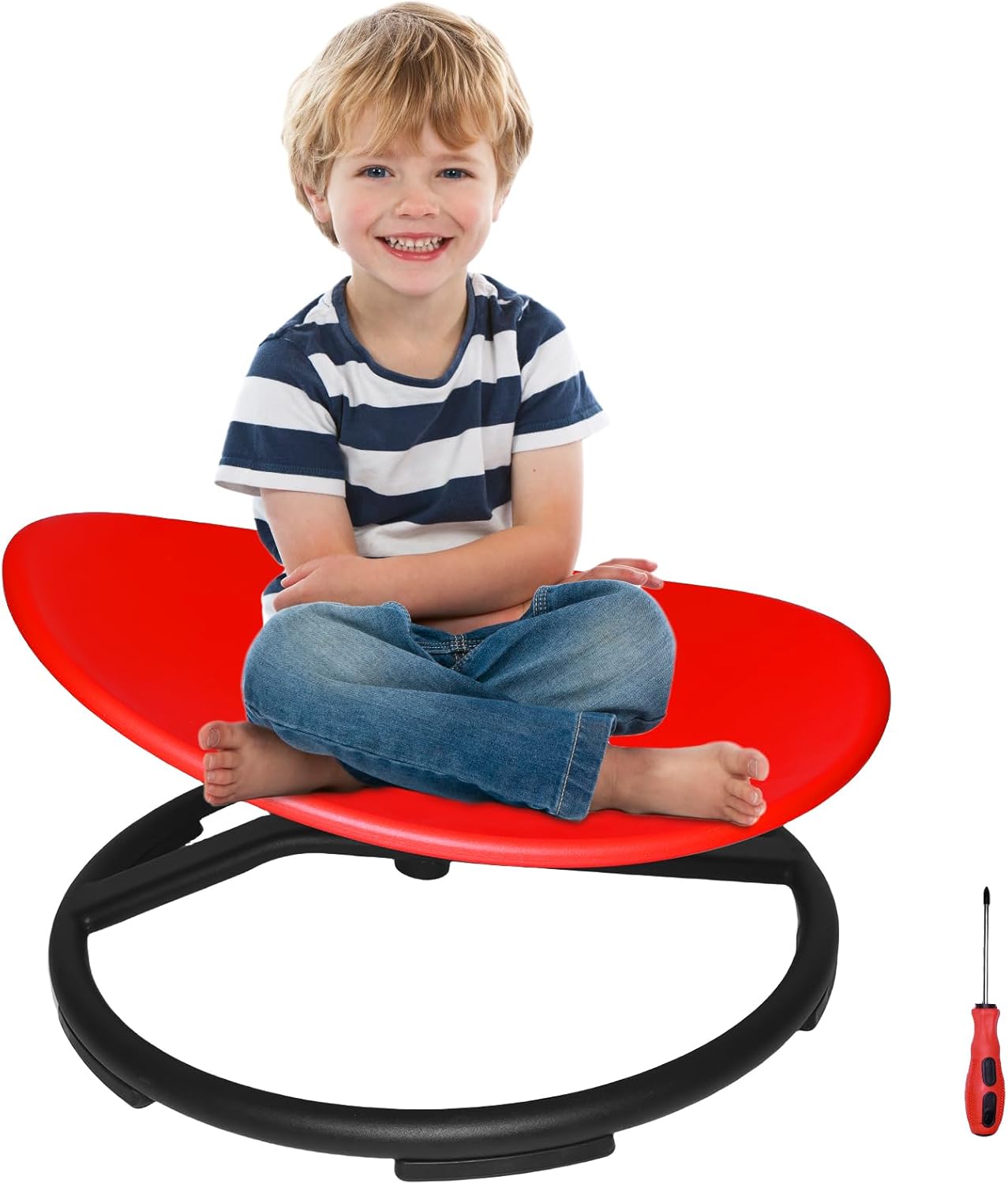Red Swivel Chair for Sensory Training