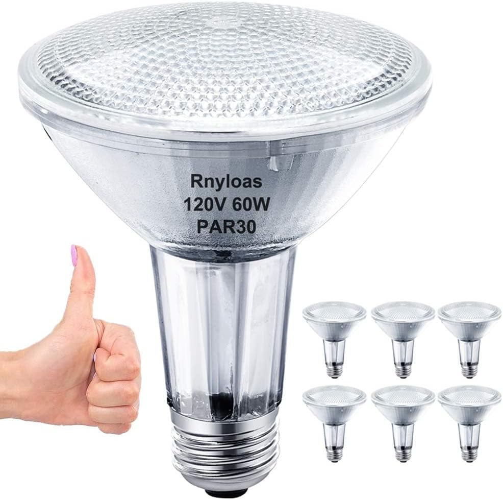 PAR30 Long Neck 60W Flood Dimmable Bulbs for Bright Lighting