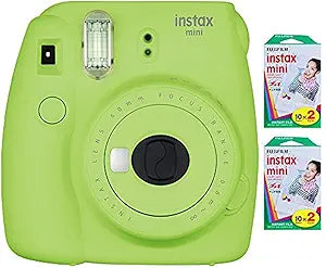 Fujifilm Instax Mini 9 Instant Camera in Lime Green Bundle