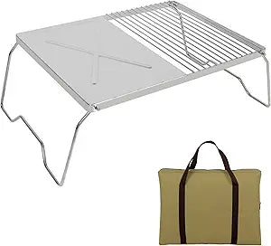 REDCAMP Portable Stainless Campfire Grill Grate for BBQ Camping