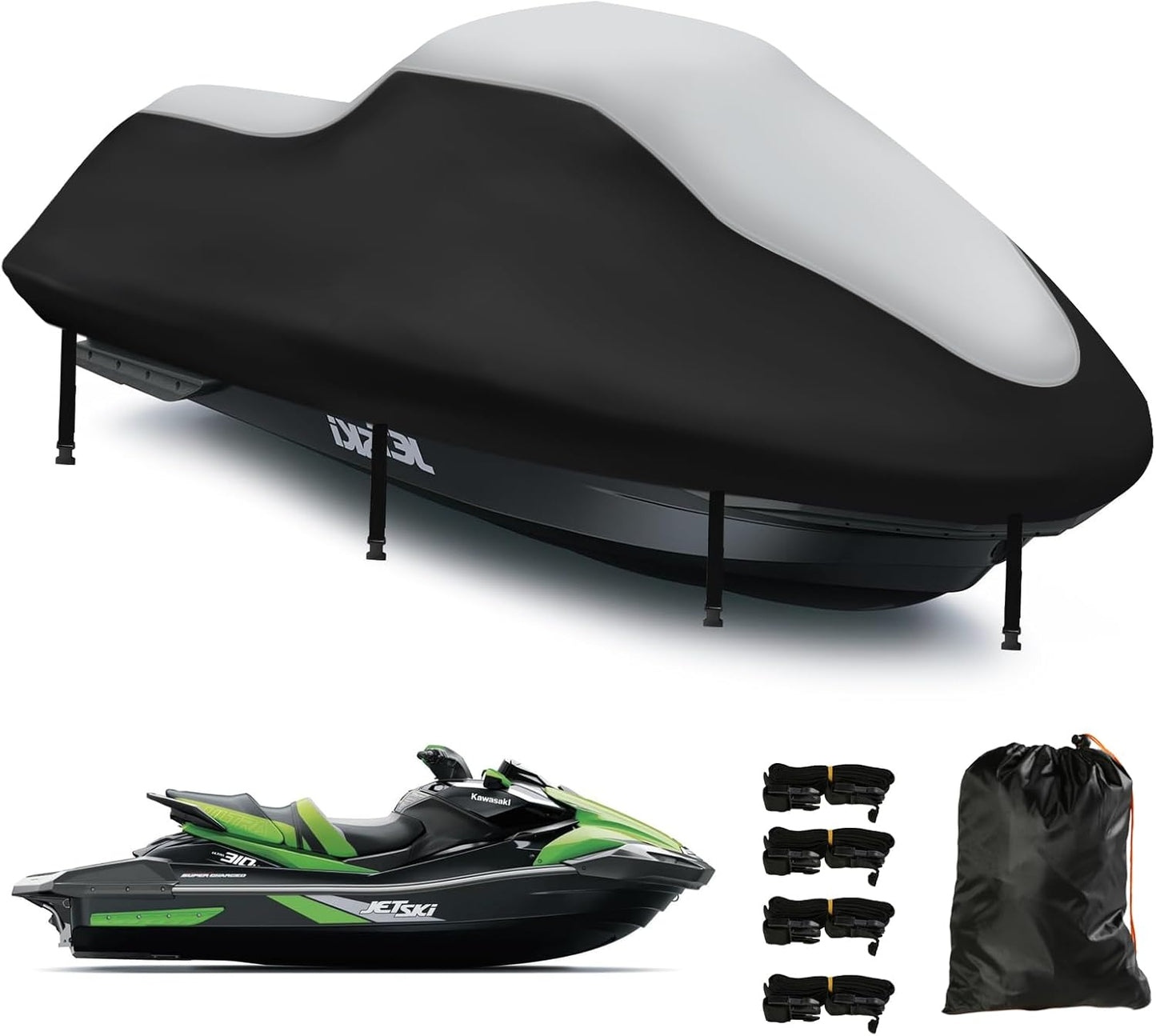 Jet Ski Cover 3 Seater Waterproof Heavy Duty for Waverunner