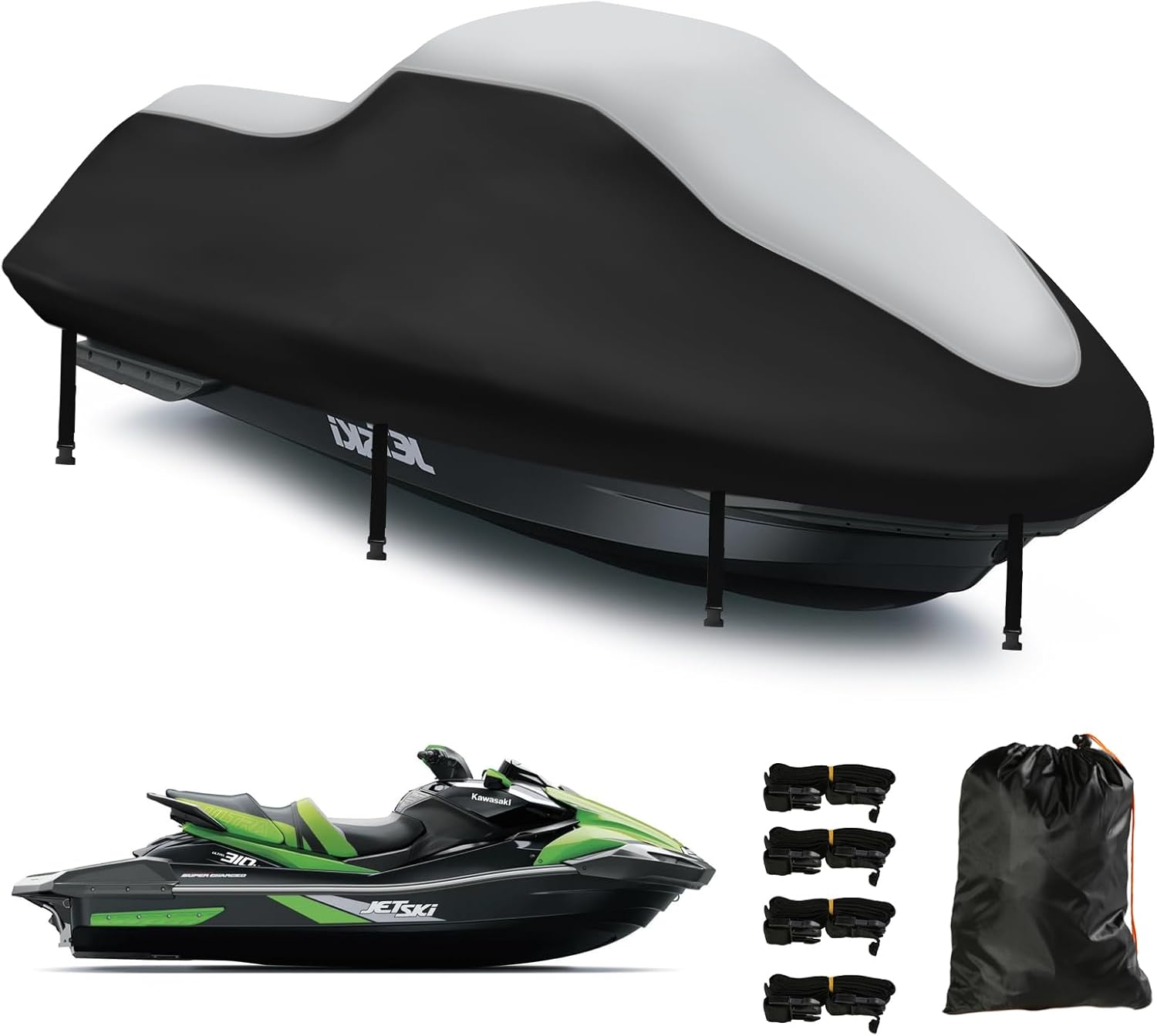 Jet Ski Cover 3 Seater Waterproof Heavy Duty for Waverunner